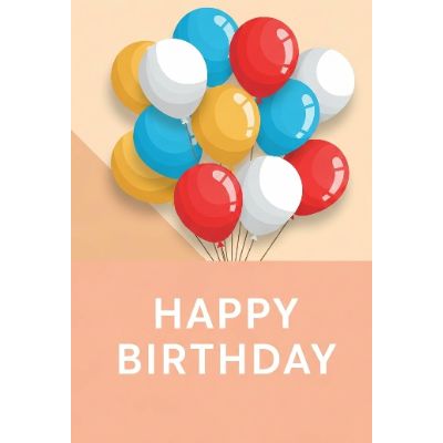 Free Birthday Card - Balloons & Celebration Online