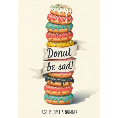 Free Birthday Card - Age Is Just Donuts!
