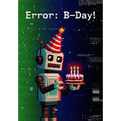 Free Glitchy Birthday Card - Send Online!