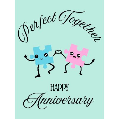 Free Anniversary Card - Perfect Match!