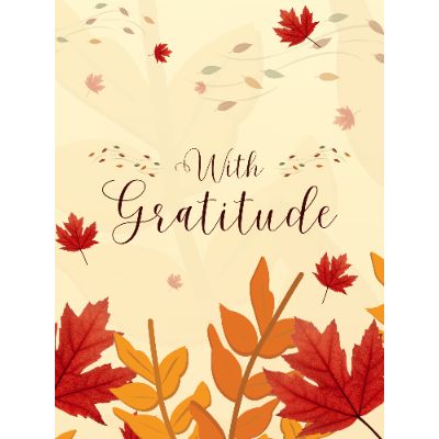 Free Thank You Card - Rustic Autumn Gratitude!