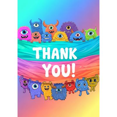 Free Thank You Card - Monster Mash Appreciation!