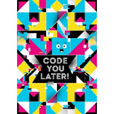 Free Birthday Card - Geometric Glitch Fun!