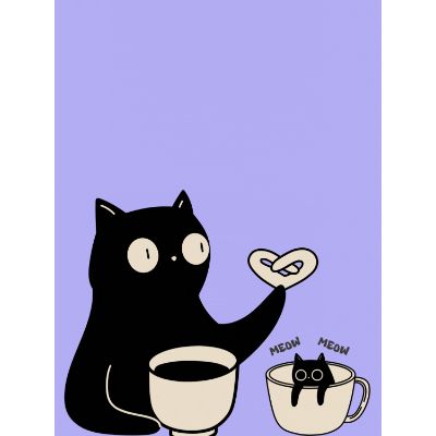 Free Happy Birthday Card - Purrfect Wishes!