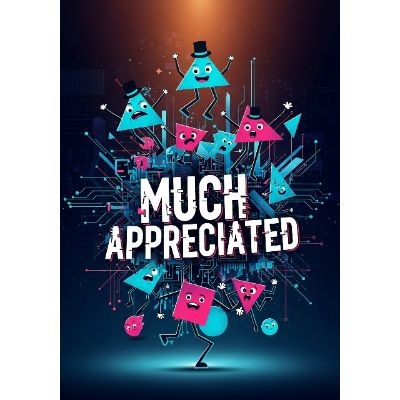 Free Thank You Card - Modern Geometric Design