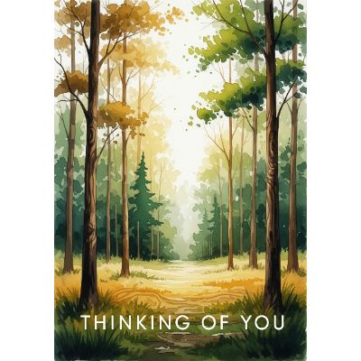 Free Sympathy Card - Rustic Woodland Peace Online