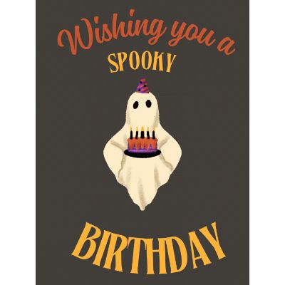 Free Spooky Birthday Card - Ghostly Fun!