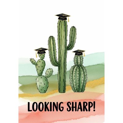 Free Congratulations Card - Punny Cactus Success!