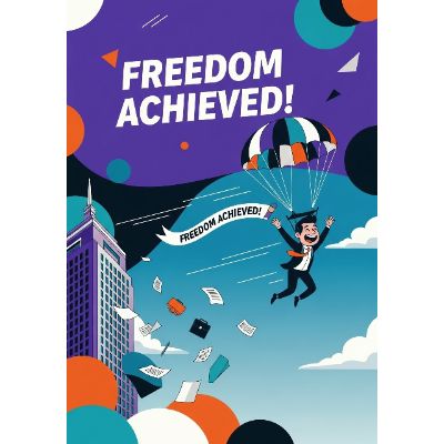 Free Retirement Card - Office Escape Route!