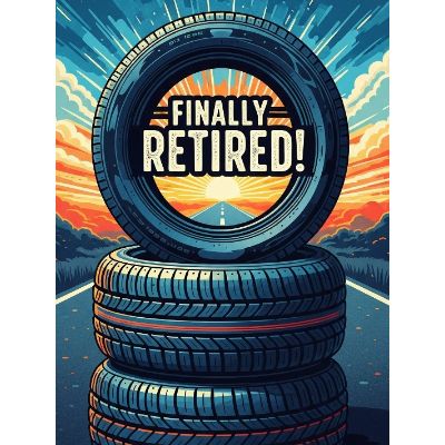 Free Retirement Card - Funny Re-tire-ment Plan!