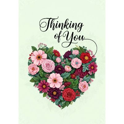 Free Valentine's Card - Floral Heart Design!