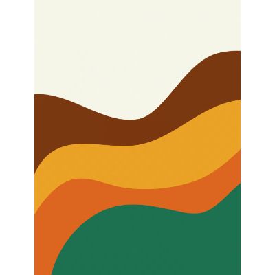 Free Thank You Card - Retro Waves Design Online