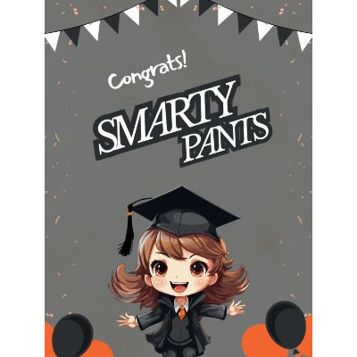 Free Graduation Card - Celebrate Smarty Pants!