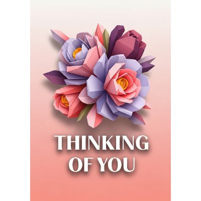 Free Miss You Card - Abstract Floral Design Online