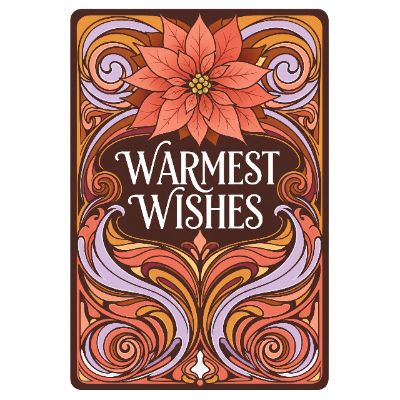 Free Christmas Card - Elegant Floral Design