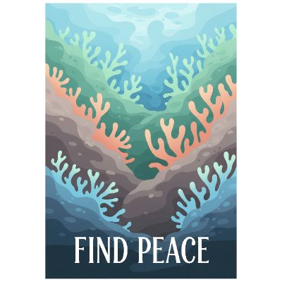 Free Inspirational Card - Oceanic Flow Design