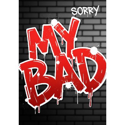 Free Sorry Card - Express Regret with Graffiti Art