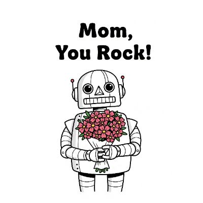 Free Mother's Day Card - Retro Robot Love!