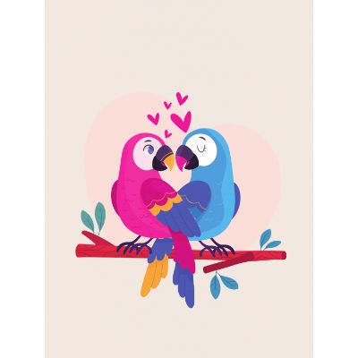 Free Wedding Card - Lovebirds Celebrate!