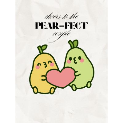 Free Wedding Card - Pear-fect Couple Congrats!