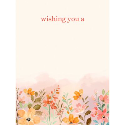 Free Bridal Shower Card - Elegant Floral Design