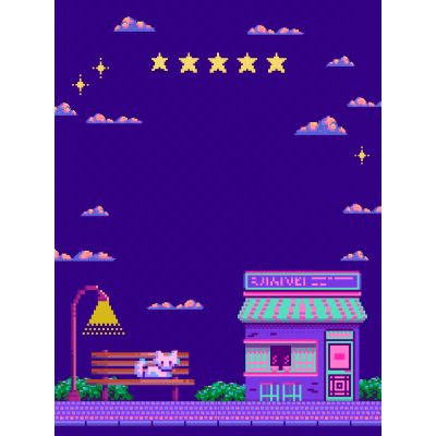 Free New Baby Card - Retro 8-Bit Design