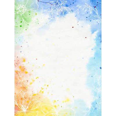 Free New Baby Card - Watercolor & Handwritten Style