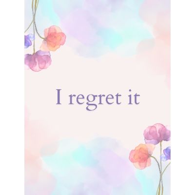 Free Apology Card - Elegant Watercolor Design