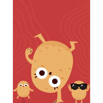 Free Funny Potato Card - Share a Laugh!