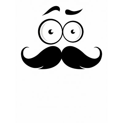 Free Miss You Card - Minimalist Moustache Design!