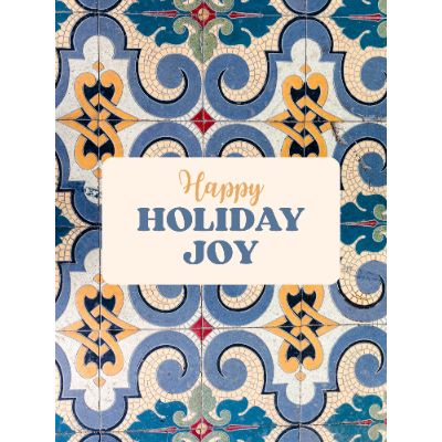 Free Holiday Card - Mediterranean Mosaic Greetings