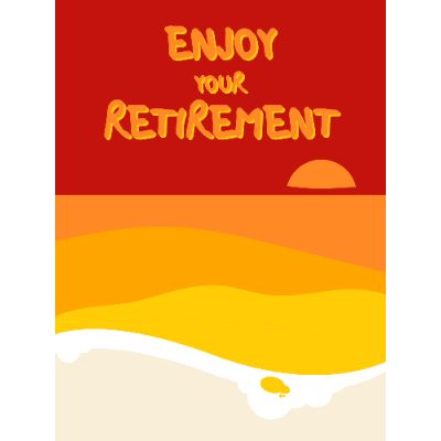 Free Retirement Card - Sunset Wishes Online