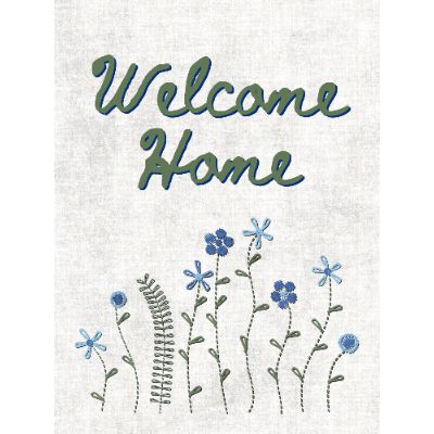 Free Welcome Card - Embroidered Design!