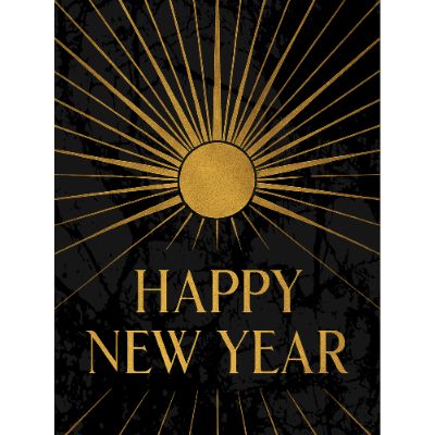 Free New Year Card - Gatsby Glam Style