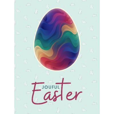 Free Easter Card - Jewel Tone Egg Design