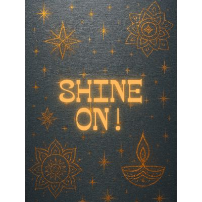 Free Diwali Card - Brushed Steel Sparkle E-Card