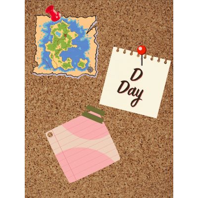 Free Farewell Card - Corkboard Keepsake Template