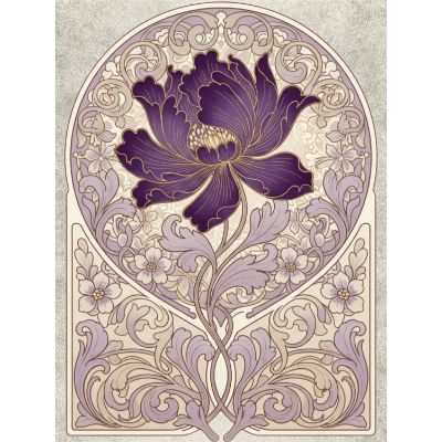 Free Thinking of You Card - Art Nouveau Elegance