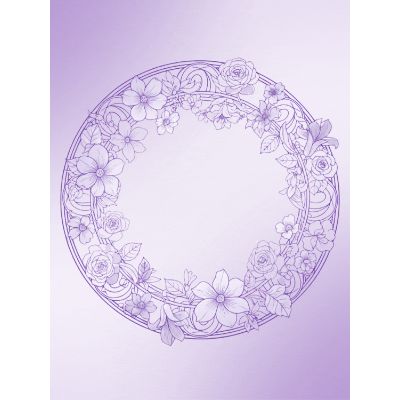 Free Birthday Card - Elegant Purple Florals Online