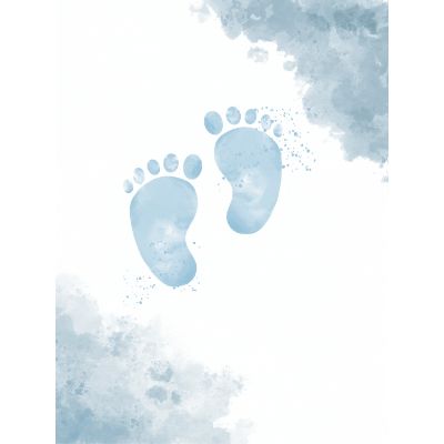 Free New Baby Card - Adorable Footprint Design!