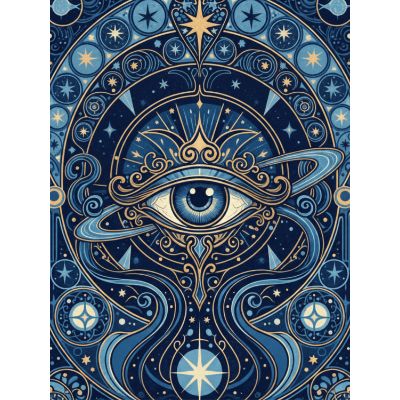 Free Thinking of You Card - Celestial Eye Design
