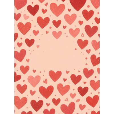 Free Anniversary Card - Hand-Drawn Hearts!