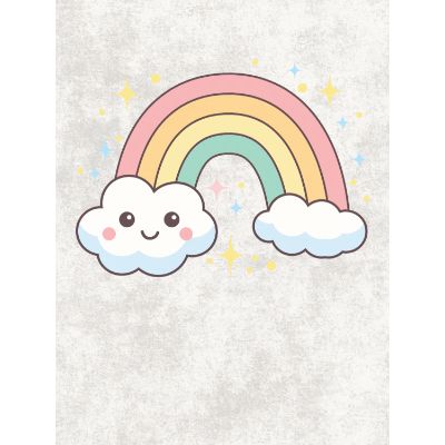 Free Baby Shower Card - Rainbow Pop-Up!