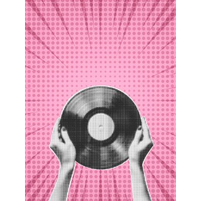 Free Retro Card - Spin Some Vinyl Love!