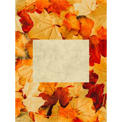 Free Retirement Card - Elegant Layered Leaves Design