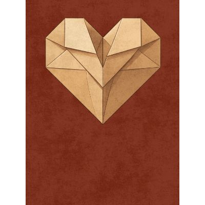 Free Inspiration Card - Origami Heart Design