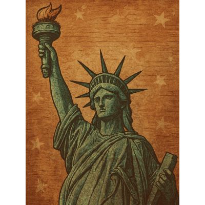 Free 4th July Card - Rustic Liberty Design!