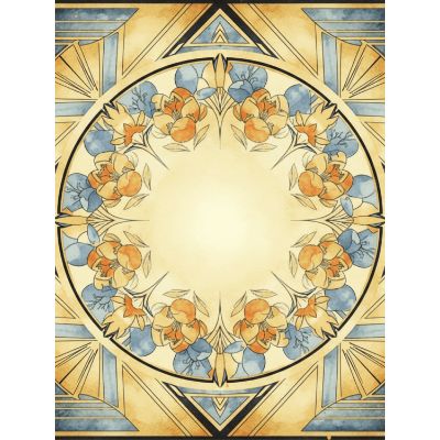 Free Art Deco Birthday Card - Stylish & Elegant!