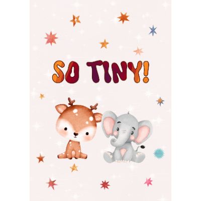 Free New Baby Card - Adorable Paper Cut Designs