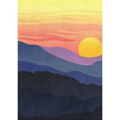 Free Just Because Card - Peaceful Sunset Hues